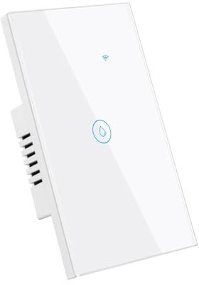 Homekit EU 20A interrupteur de chauffe-eau intelligent, panneau tactile en verre, fonctionne avec Homekit, ligne neutre nécessaire.