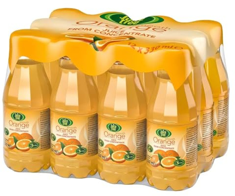 FAKHRI Tree Orange Juice 12 x 330ml – 100% Pure Squeezed Orange Juice – No Added Sugar – Refreshing