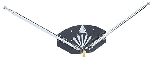 MasYosh FM -Horn -Stangenantenne, Einstellbare Frequenz 75 360 MHz Hochverstärkungs -Doppel -Seiten -Board mit Einem Stück Formgestaltung für Audio -Video -Hausfernseher