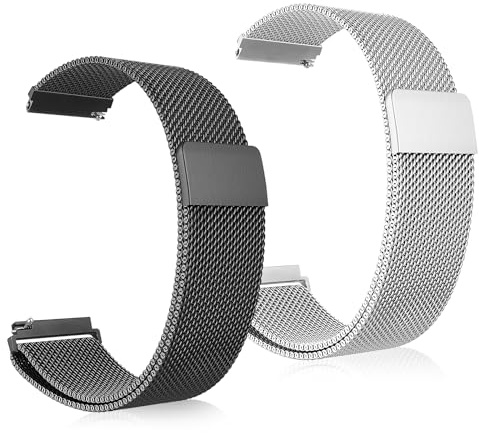 ceotis Metall Armband für Samsung Galaxy Watch 7/6/5/4 44mm 40mm/Watch 4 6 Classic 47mm 43mm 46mm 42mm/5 Pro/3 41mm/FE Herren/Damen,Uhrenarmband 20mm Edelstahl Magnet Band Ersatz