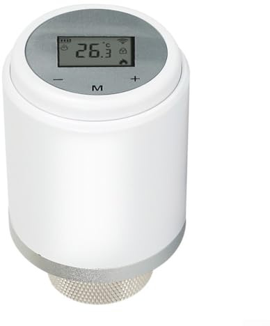 HOHOVYVY Für Zigbee Smart Heizkörperthermostat Programmierbar WLAN Thermostatventil Aus ABS Kunststoff Kompatibel Mit Für Tuya App Fernsteuerung