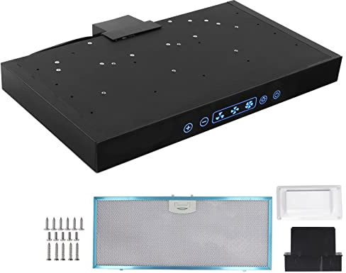 KIMISS Rv Series Under Cabinet For Range Hood 3 Speed Fan Stainless Steel Touch Control Panel Led Light For Rv Yacht