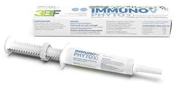 Trebifarma Immunov Phyto Pasta per Cani e Gatti – Supporto Naturale alle Difese Immunitarie – Mangime Complementare per il Sistema Immunitario – Siringa Graduata Multidose da 30g