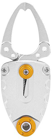 Tbest Pince de pêche Flottante Pince Grabber Fish Lip Grip Outil Portable en Acier Inoxydable Clipper en Acier Inoxydable(Argent)