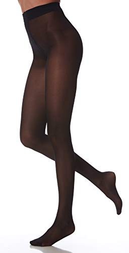 SCUDOTEX Collant 40 Deniers Soyeux Maille Lisse Compression Décroissante Légère 7-9 Hg mm Couleur Noir Taille 6