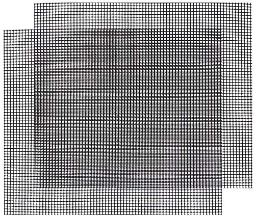 Longsing Tapis Grillagé,2pièces Maille de Barbecue Non bâton Maille de grillade Durable résistant à la Chaleur Facile à Nettoyer pour Griller la Viande, légumes, Fruits de mer, Cuisson, Cuisson, Four