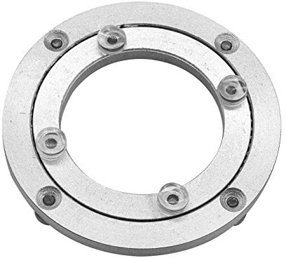 Besimple Robuster Drehteller aus Aluminiumlegierung, drehbares Kugellager, runder Esstisch, Glatte Drehplatte für Tischplatte, zum Servieren von Messen
