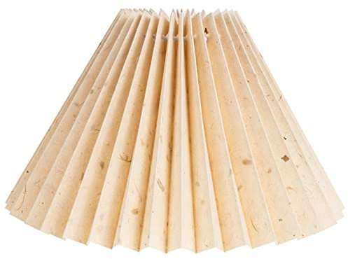 minkissy Plissee Lampenschirm Tuch DIY Falten Plissee Stoffschirm Lampenabdeckung für E27 Tischlampe Wandlampe Stehlampe Wandleuchte Pendelleuchte Kerze Kronleuchter Deckenleuchte Khaki