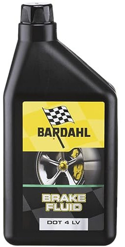 Bardahl Brake Fluid DOT 4 LV Liquido Fluido Speciale per Freno Servocomandi Auto Moto Veicoli Commerciali 1 LT