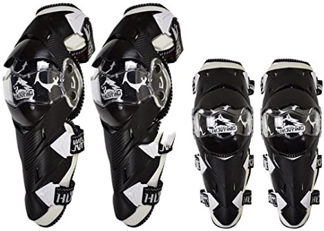 Hcclijo Rodilleras de Motocross Protector de Rodilleras de Motocross ATV Deportes Motor-Racing Guardia de Seguridad Rodilleras Rodilleras y Codo A5 XL