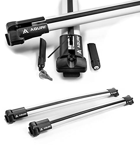 AGURI Prestige II | Kompatibel mit Dacia Jogger 2021+ | Dachgepäckträger Dachträger | Geeignet zur Befestigung von Dachboxen, Fahrradträger, Leiter | Robuste Konstruktion aus Alu | TÜV