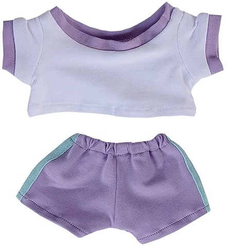 niannyyhouse 10 cm 15 cm 20 cm Plüsch Puppe Kleidung Kontrast T-Shirt Hosen Sportbekleidung Set Weiche Gefüllte Plüsch Spielzeug Dress Up Zubehör (a10, 20cm)