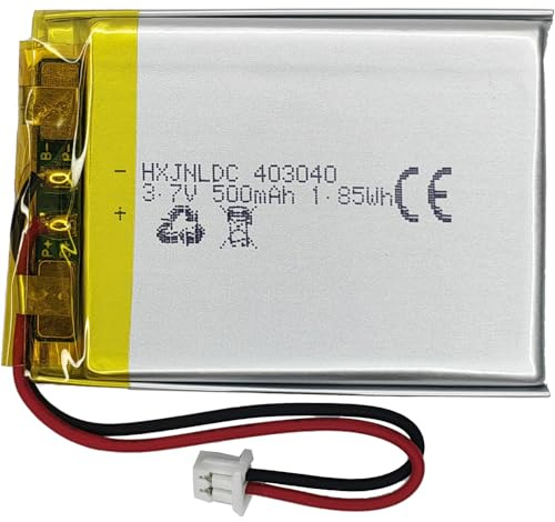 DC 3,7v 500mah 403040 Batterie au Lithium polymère Rechargeable pour DIY 3.7-5v Produits électroniques avec 2 Fils intégrés de Remplacement de la Batterie et de la lumière LED