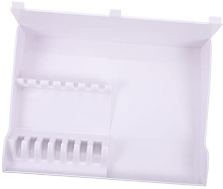FRCOLOR Schere Kamm Buchse Haartrockner-organizer Scherlagerung Friseurwerkzeughalter Friseurwerkzeugregal Organizer Für Haarstyling-werkzeuge Haarzubehör Föhn Ständer Föhnhalter Weiß