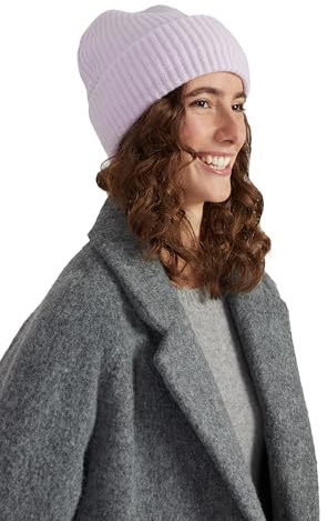 Style & Republic Kaschmir-Chunky Beanie Damen aus 100% Cashmere, Lang und großzügig geschnitten - Dein kuscheliger Premium Strick-Mütze für stilvolle Herbst- & Winter-Momente