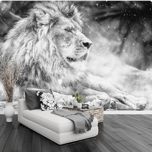 vsdhlsidgl Wandbild Tapete 3D Schwarz-Weiß-Wandmalerei Wohnzimmer TV Sofa Schlafzimmer Wohnkultur Tapete, 3D, 350x245cm