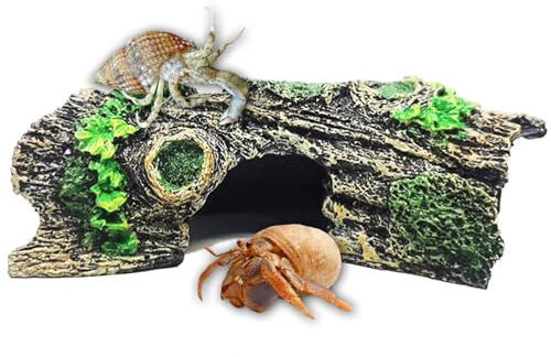 MisFun Harz Höhle Aquarium Deko, Aquarium Zubehör Deko, Simulation Deko Harz Aquarium Höhle Deko Fisch Tank Ornament Aquarienzubehör, Aquarium Dekoration für Fische Garnelen Verstecken