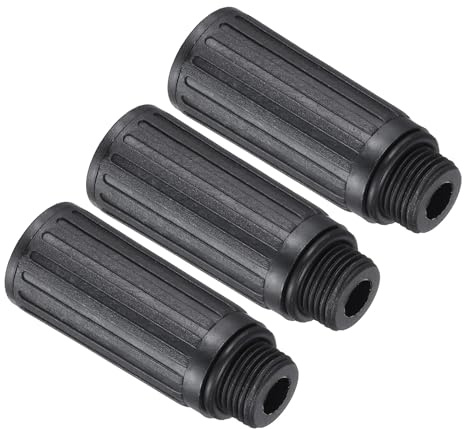 PATIKIL Tappo di Riempimento Olio Compressore d'Aria 15,5mm Nero 3pz | Tappo Sfiato Ricambio per Compressori Comuni, per Manutenzione
