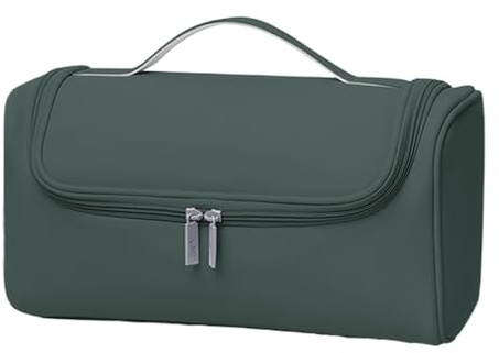 Ceprznvey Hair Dryer Case, Hair Dryer Bag, Curling Iron Storage Case, Portable Waterproof Travel Case for Hair Dryer, Curling Iron, and Accessories, 12.4x5.51x6.5 Inches Compact PU Carrying Case