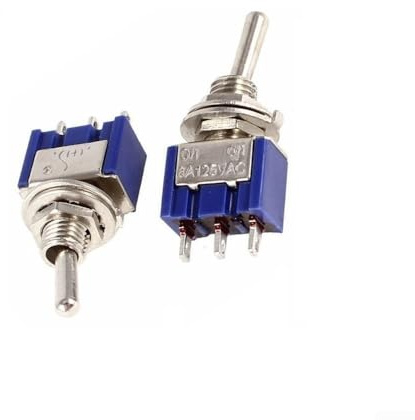 MTS102 Lot de 10 mini interrupteurs à bascule SPDT pour bricolage et réparation
