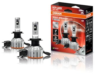 Osram NIGHT BREAKER LED START H7, feux de route et de croisement à LED avec homologation routière, jusqu'à 230% de luminosité en plus, 6 000 K, 12 V