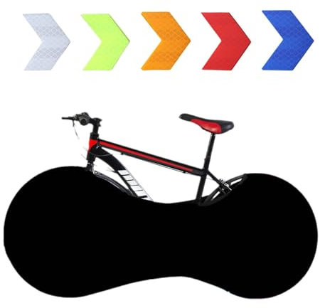 Funda para bicicleta, funda para bicicleta, cubierta para bicicleta, funda protectora para bicicleta, con 5 pegatinas reflectantes para coche, para bicicleta, bicicleta de montaña, bicicleta de