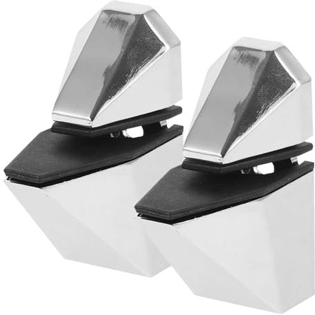 HOMSFOU 2piezas Soporte De Estante De Ajustable De Abrazadera Fija Para Paneles De Para Baños y Muebles De Cocina