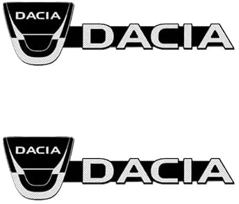 Coche Insignia del Logotipo para Dacia Duster Logan MCV Sandero Stepway Dokker Lodgy, Insignia de Coche Coche Autoadhesivo Logo Logotipo Auto Etiqueta capó Frontal Maletero Volante Emblema