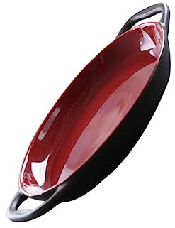 SMASOLO Cerámica Hornear y Servir Fuente Ensaladas y Platos de Queso Microondas y Lavavajillas y Duradero