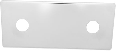 BLUMKRAFT Cache platine double inox A2 chromé effet miroir – Version économique avec petits défauts – Entraxe 150 mm – Ø 26 mm – 100% métal