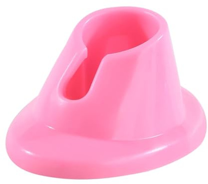 Cawhui Pink Soft Rubber Nail Polish Bottle Holder Bottle Stand Manicure Display Tools Nail Art Supplies for Nail Organizer Display Nail Polish