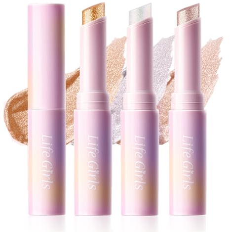Baorder 3 couleurs paillettes cristal gelée fard à paupières bâton, maquillage scintillant, surligneur éclaircissant crayon crayon, bâton de paillettes fard à paupières scintillant longue durée