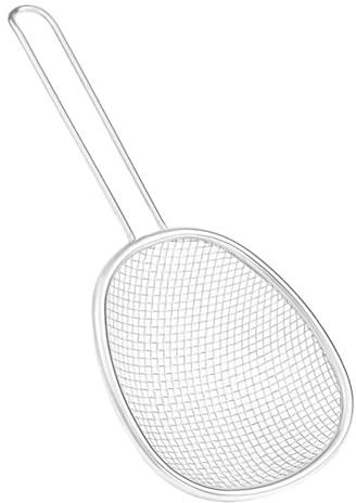 Zenlir Colador de malla de acero inoxidable para fideos de cocina, malla fina, colador de aceite, colador de metal, colador de aceite