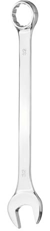 sourcing map Llave combinada de 32 mm métrica, caja de 12 puntos y extremo abierto 45# de acero al carbono, herramienta de llave de doble extremo para reparación de automóviles, tuberías, muebles