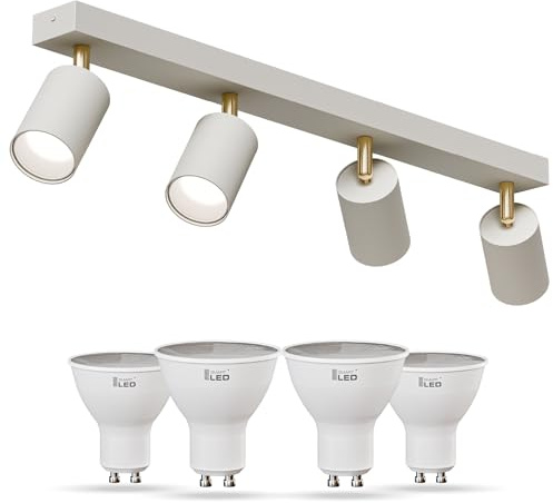 SMART LED Moderne Deckenlampe Wohnzimmer - Einfache Installation, Verstellbare Lichtrichtung, Austauschbare GU10 Lichtquelle, Modische Farbe - Deckenlampe Schlafzimmer, Leuchtmitteln enthalten