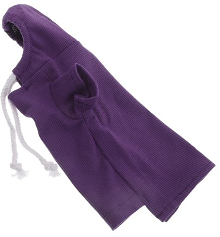 Alasum Sudadera Térmica para Hurón Morado Talla M, Suéter Cálido Capucha para Mascotas Pequeñas como Cobayas y Erizos, Ropa y Abrigada para Invierno y Excursiones al Aire Libre