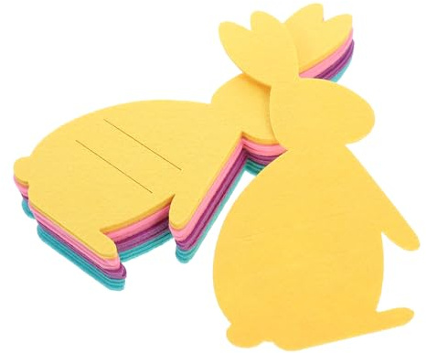 Toyvian Set 12 Pezzi Sacchetti Porta Posate Coniglio Pasquale Non Tessuto, Custodie per Coltello e Forchetta, Decorazioni Tavola per Feste di Compleanno e Pasquali