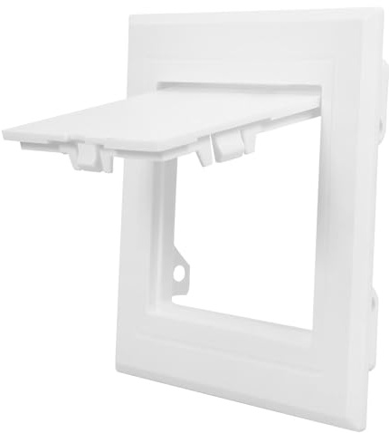 MAGICLULU Revisionsklappe Kunststoff 100x100mm Weiß für Badezimmer Wand Trockenbau Rohrzugang Ablagerungsschutz