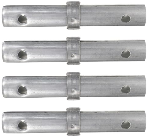 GLEAVI Heavy Duty Scaffold Connector Poles 4Pcs Galvanized Couplers 34Mm Diameter 8Cm Spacing for Scaffold Tools and Secure Building Projects