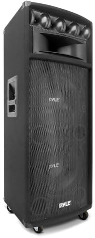Pyle Portabelt PA-Högtalarsystem, 1600 W Utomhusljudsystem med Dubbla 12-Tums Baselement, 3,4-Tums Piezo-Diskanter, 5x12-Tums Mellanregisterhorn och Delningsfilter