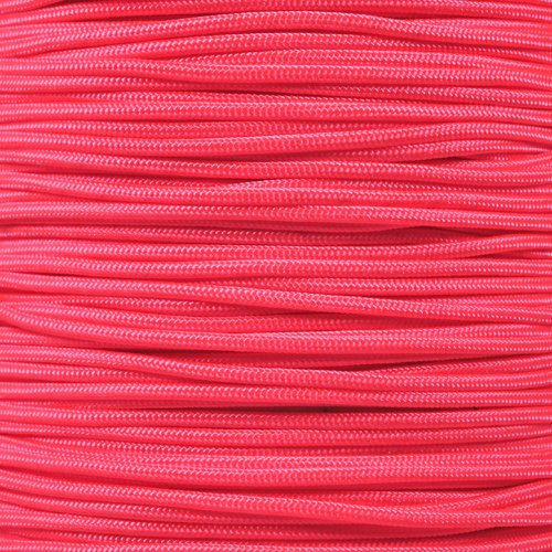 Paracord Planet Micro 90 Kordel, 95 Typ 1 Kordel und 275 Paracord –, – verschiedene Längen und Farben – USA Made 275 Cord x 10 Feet neon pink