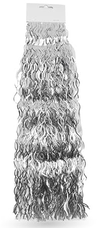 TK Gruppe Timo Klingler 3X Silber Lametta Stanniol Metal Technology - täuschend echt - als Deko Dekoration zu Weihnachten