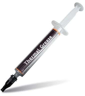 OcioDual Thermal Paste Halnziye HY883 6.5W/MK(2g), Pate Thermique en Seringue, Pâte Thermique Processeur, CPU, GPU, PS4, PC, Non Conductrice, Gris, Grasse Dissipatrice