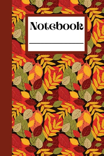 Autumn Leaves Notebook: 6x9 Personal Notebook
