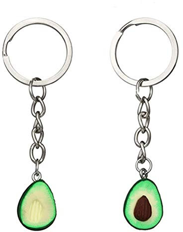 TENDYCOCO Niedlicher Miniatur-avocado-schlüsselanhänger Aus Ton Als Partygeschenk Zum Valentinstag Und Geburtstag Zufälliger Stil
