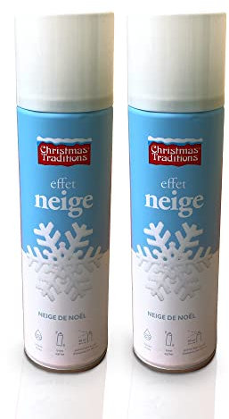 Radami Schneespray Kunstschnee Sprühschnee Dekoschnee Schnee Dekoration 2 x 250ml