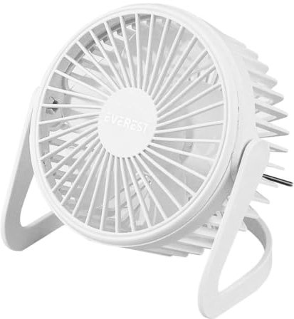 Everest EFN-505 skrivbord vit USB-fläkt