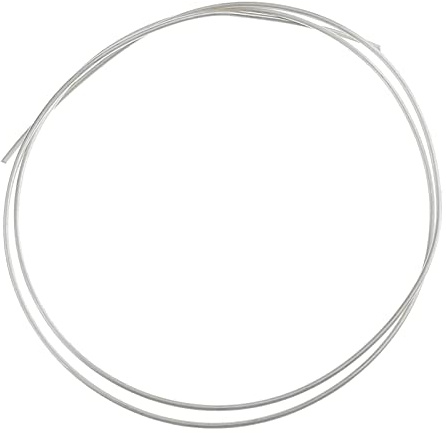 misppro Alambre de plata de ley 925 maciza con bisel redondo, calibre 18, 1 mm