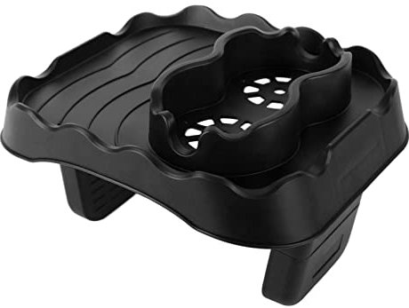 JTLB Vassoio da Tavolo per Vasca Idromassaggio con Fori di Scarico Tavolino Regolabile Antiscivolo per Vasca Idromassaggio per Piscine Vasca da Bagno Spa (Grigio)