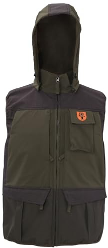 fratelliditalia.org Gilet smanicato caccia verde quattro grandi tasche carniere sul retro con zip Colore verde Taglia XL